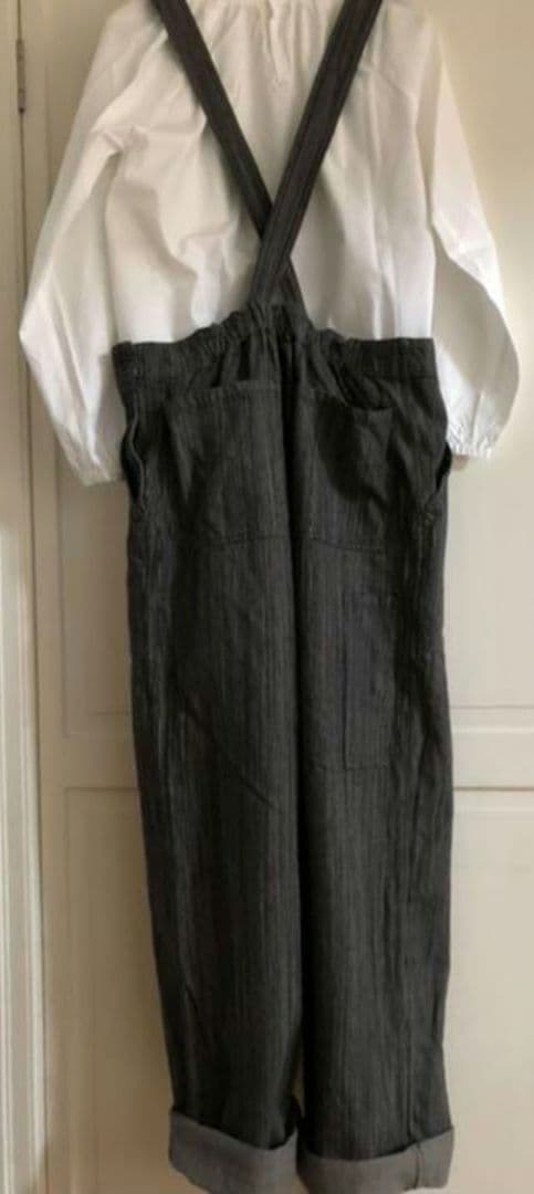 nest.Robe ダークグレー サロペット