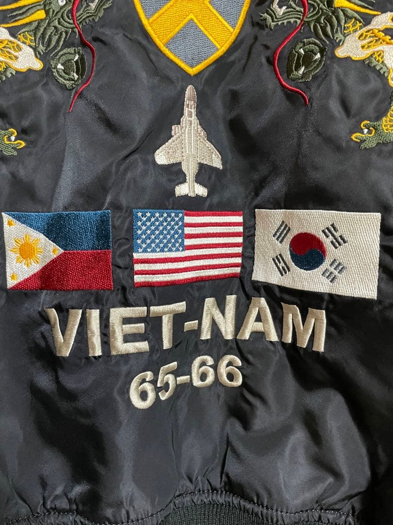 AVIREX MA-1 フライトジャケット 刺繍 ベトナム戦争