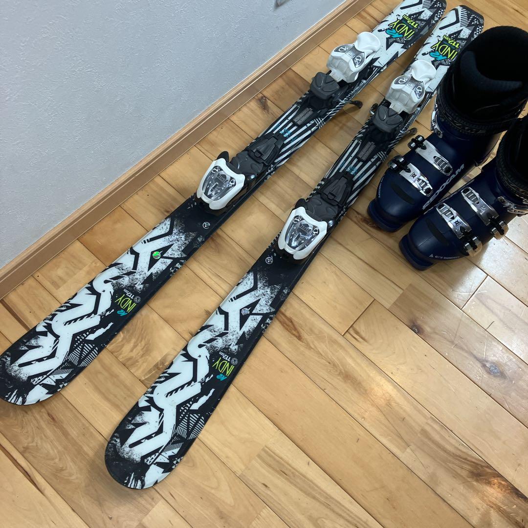 K2 ジュニア　スキー　23.5㎝　3点セット　112㎝