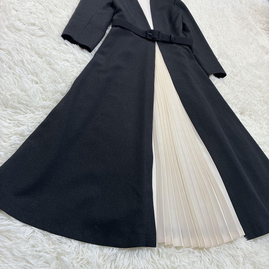 【未使用級】 ストロベリーフィールズ センタープリーツ ロング ワンピース 黒