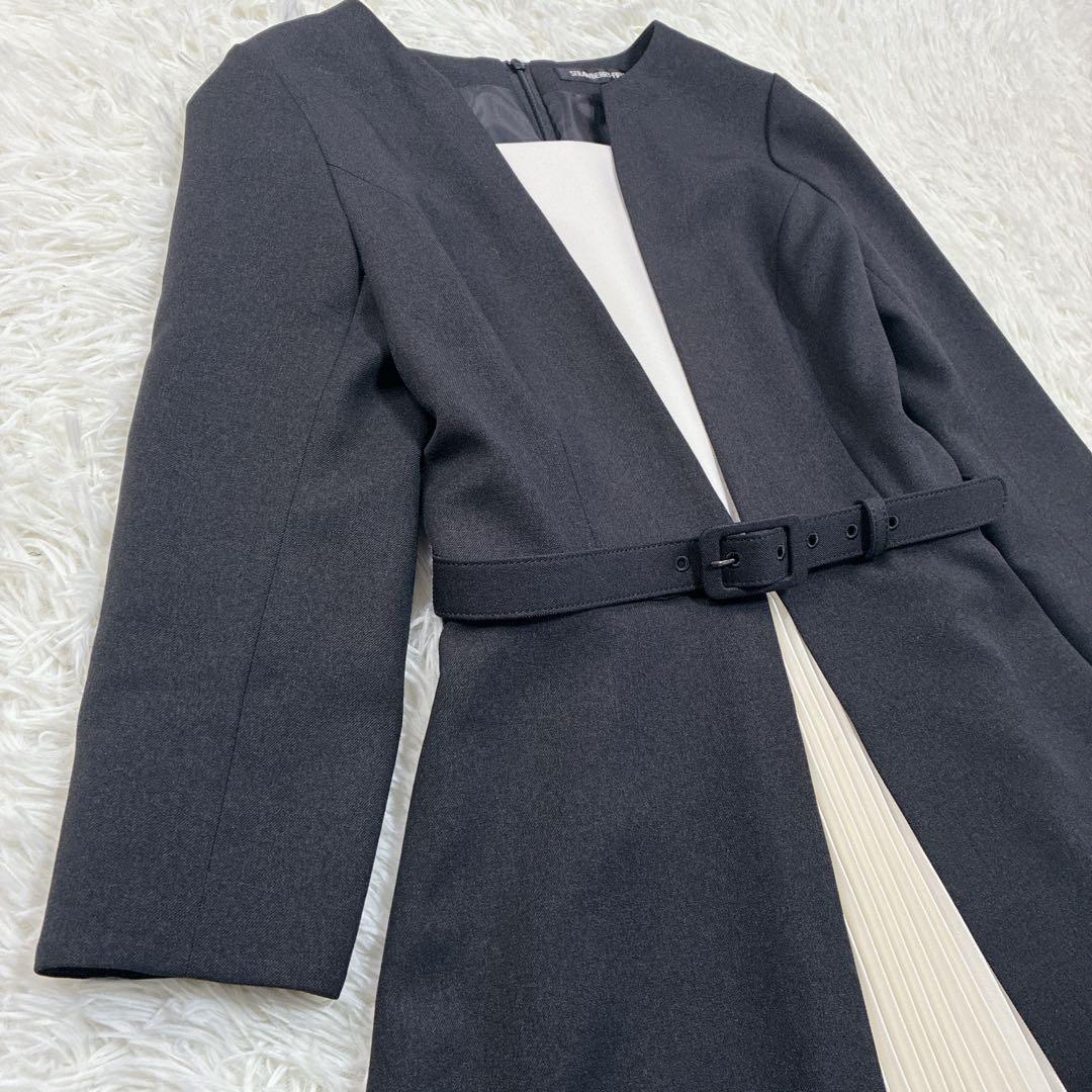 【未使用級】 ストロベリーフィールズ センタープリーツ ロング ワンピース 黒