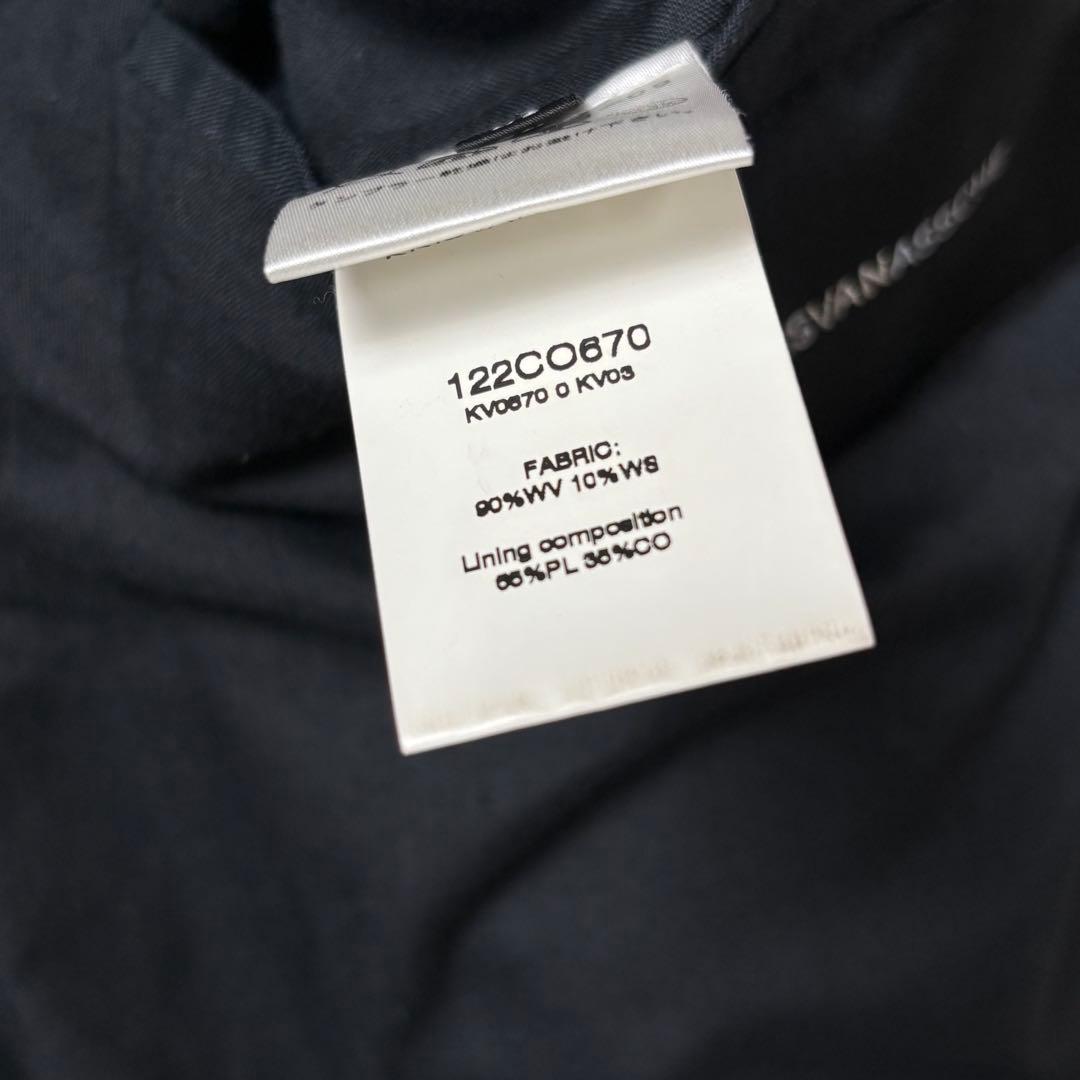 美品 高級 カシミヤ混 KRIS VAN ASSCHE ピーコート ブラック