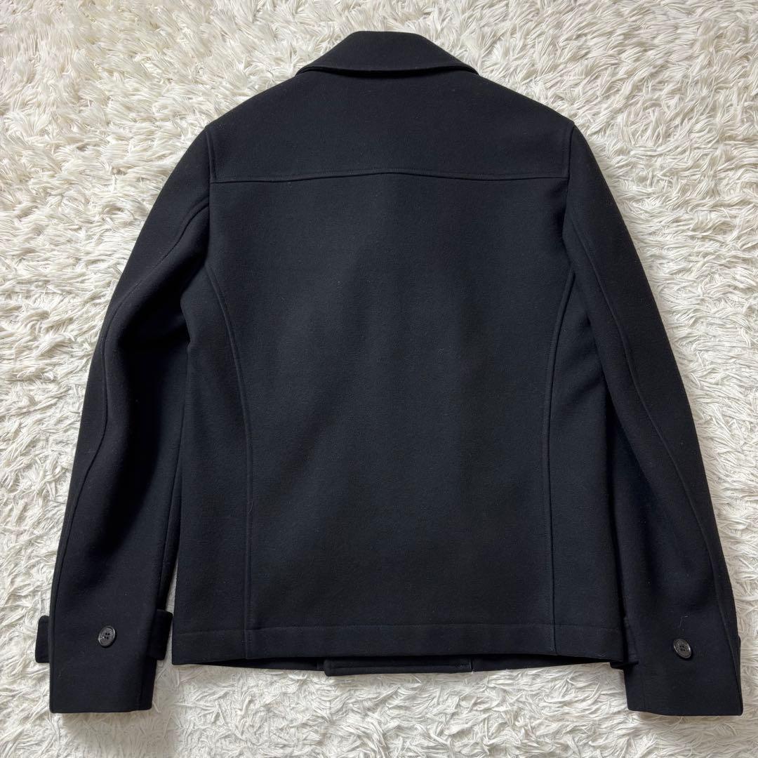 美品 高級 カシミヤ混 KRIS VAN ASSCHE ピーコート ブラック