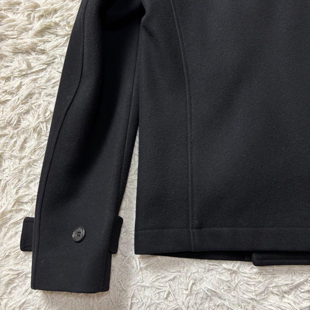 美品 高級 カシミヤ混 KRIS VAN ASSCHE ピーコート ブラック