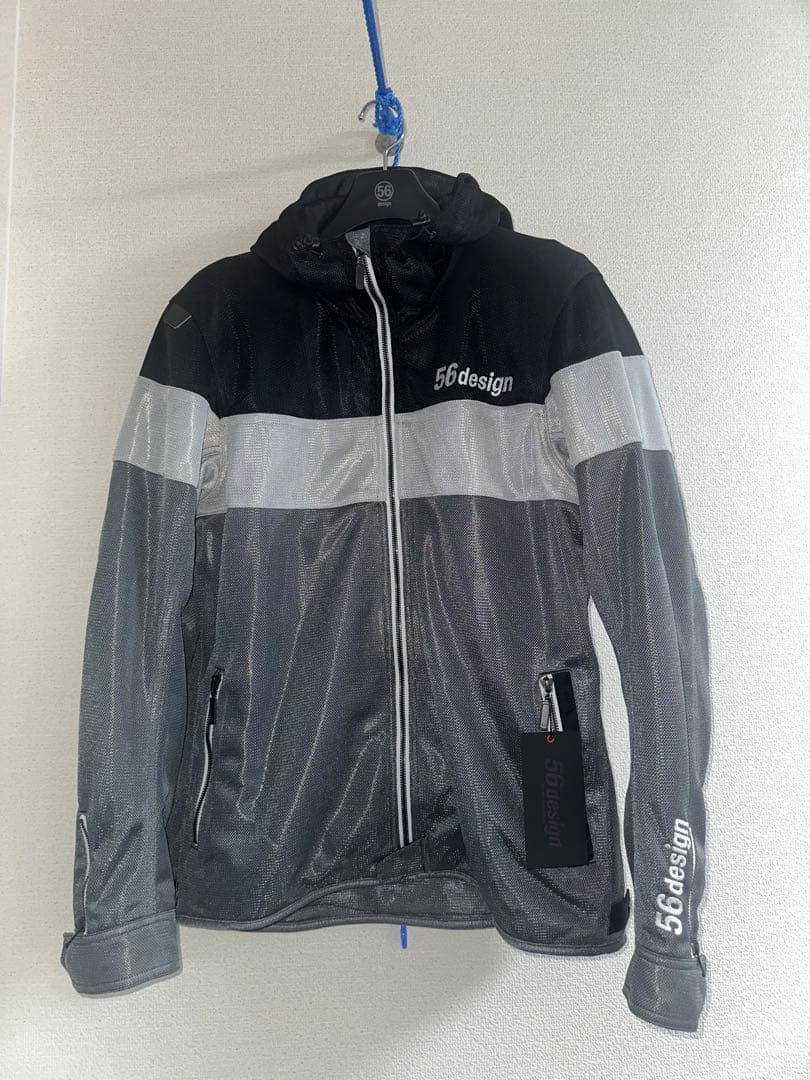 Y*f様 56design ボーダーメッシュパーカー　LL 新品