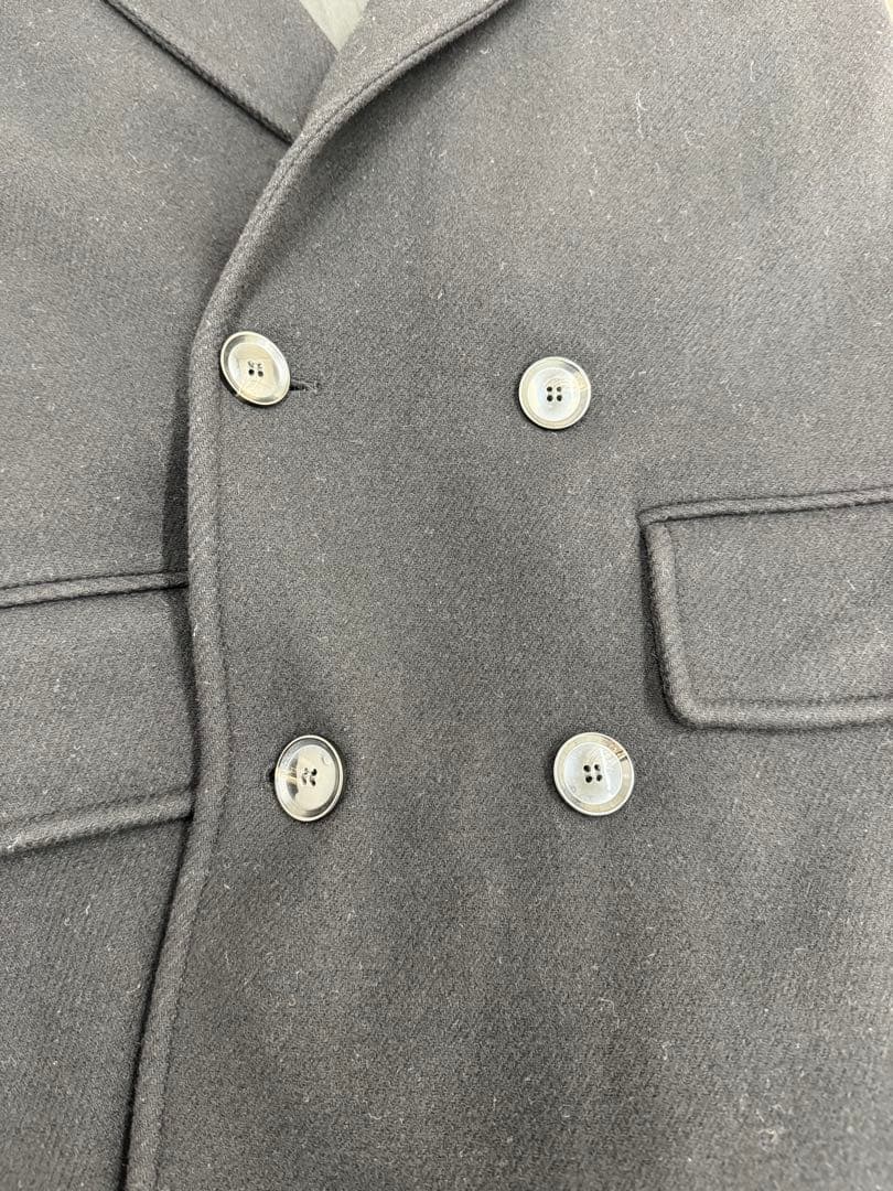 DIESEL 黒 ダブルブレスト チェスターコート　サイズL