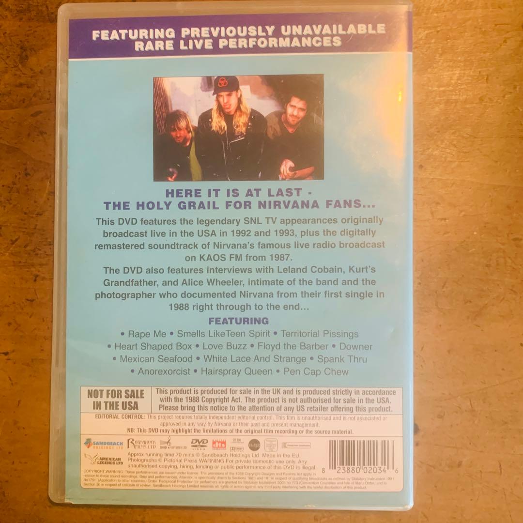 NIRVANA LIVE ON AIR ★DVDニルヴァーナ★動作確認済み・希少