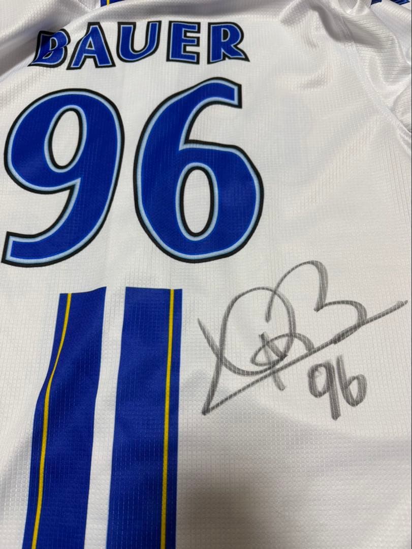 【新品未使用】横浜DeNAベイスターズ バウアー サイン入りユニフォーム M