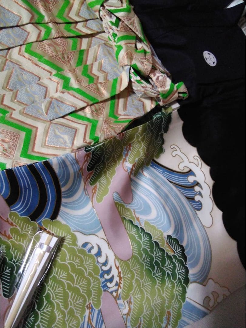 男の子用・3歳向け・表側正絹・お着物と袴のセット