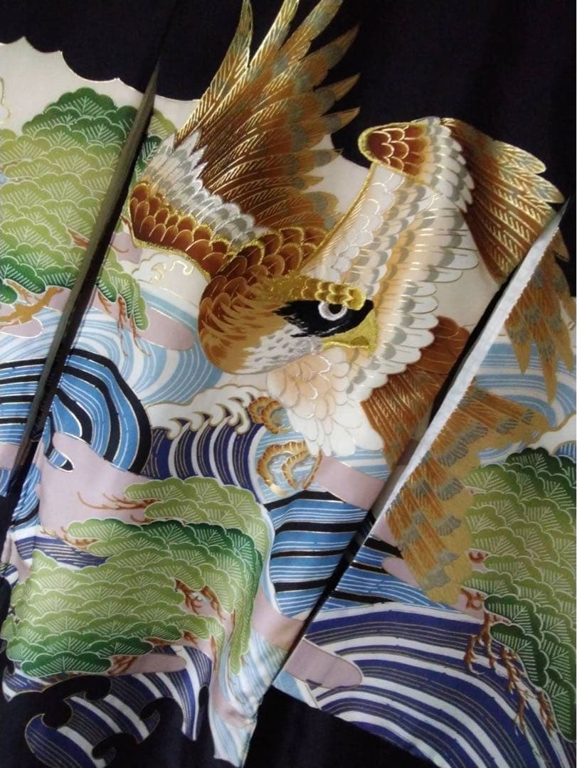 男の子用・3歳向け・表側正絹・お着物と袴のセット