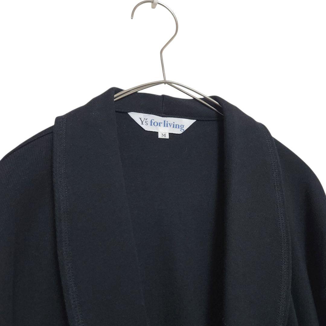 【美品】Y's for living ワイズ 日本製 ガウンコート ブラック