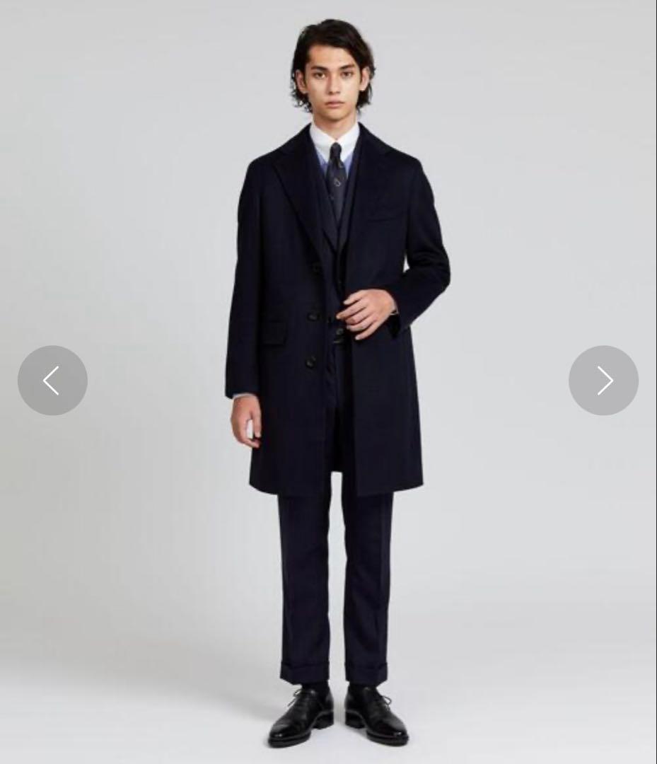 【UNITEDARROWS】ウールカシミヤビーバーチェスターフィールドコート46