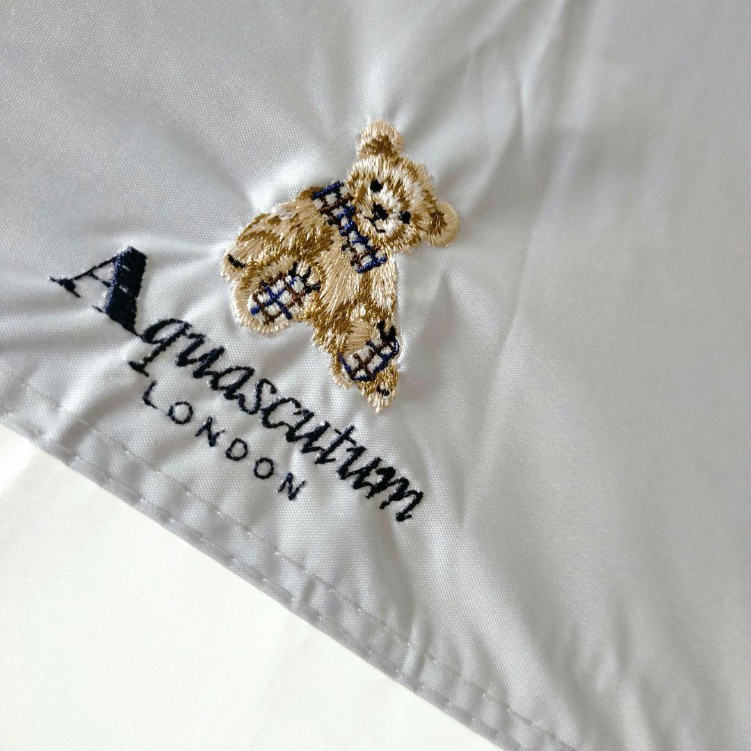 アクアスキュータム AQUASCUTUM 日傘 長傘 軽量 晴雨兼用一級遮　ベア