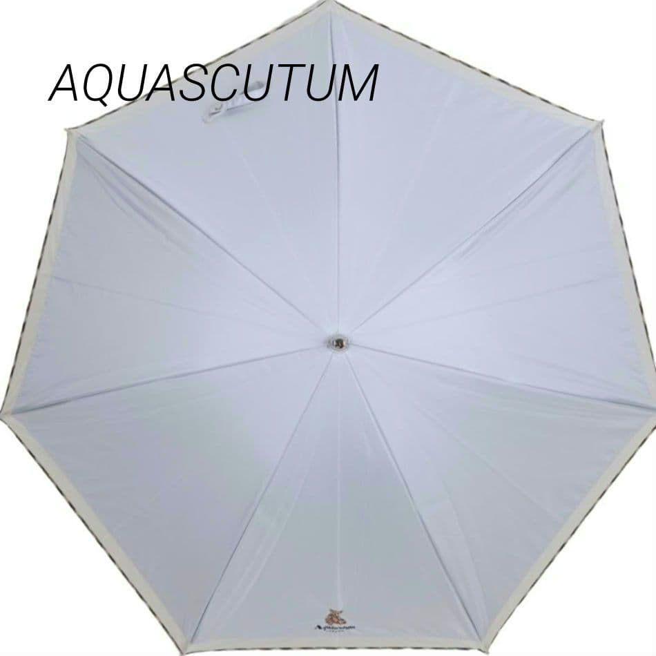 アクアスキュータム AQUASCUTUM 日傘 長傘 軽量 晴雨兼用一級遮　ベア