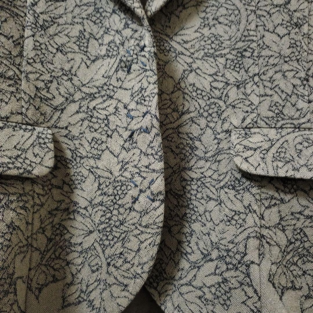 美品リゼッタ　キツネと葡萄リネンウールジャガード　ジャケット日本製