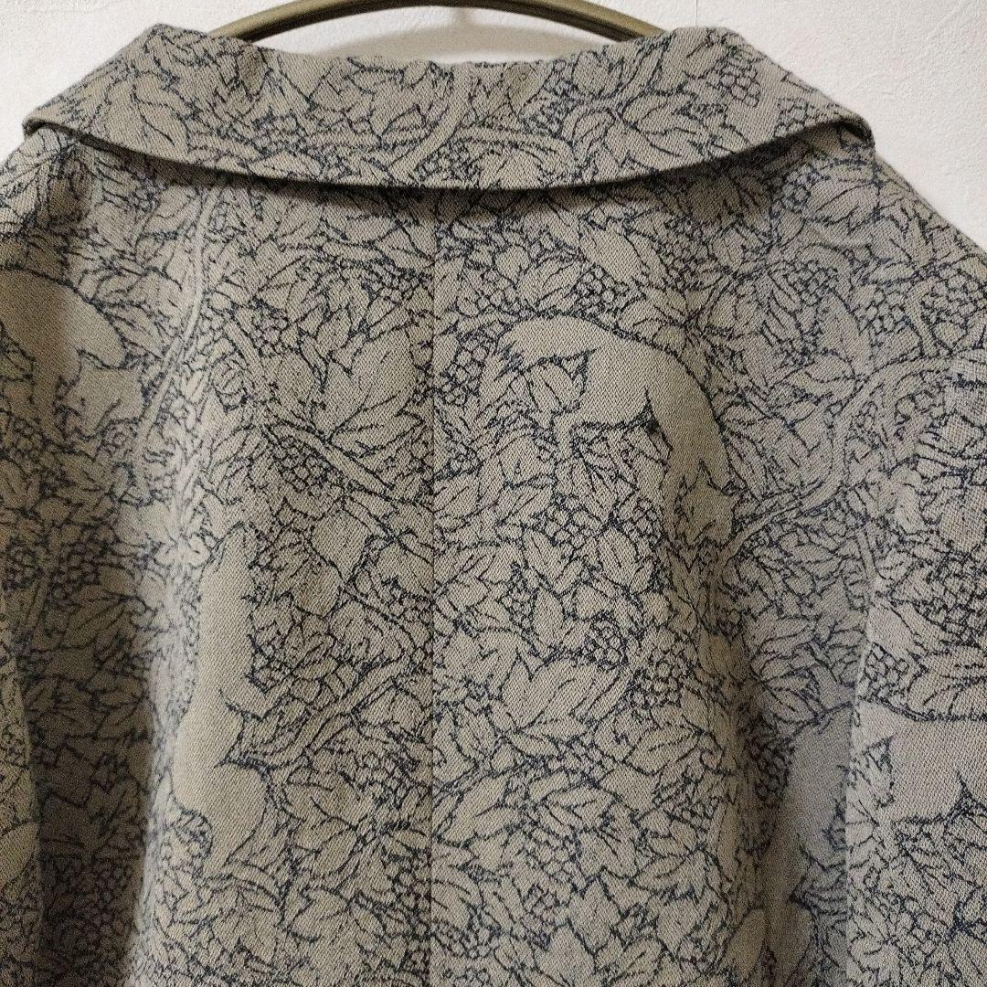 美品リゼッタ　キツネと葡萄リネンウールジャガード　ジャケット日本製