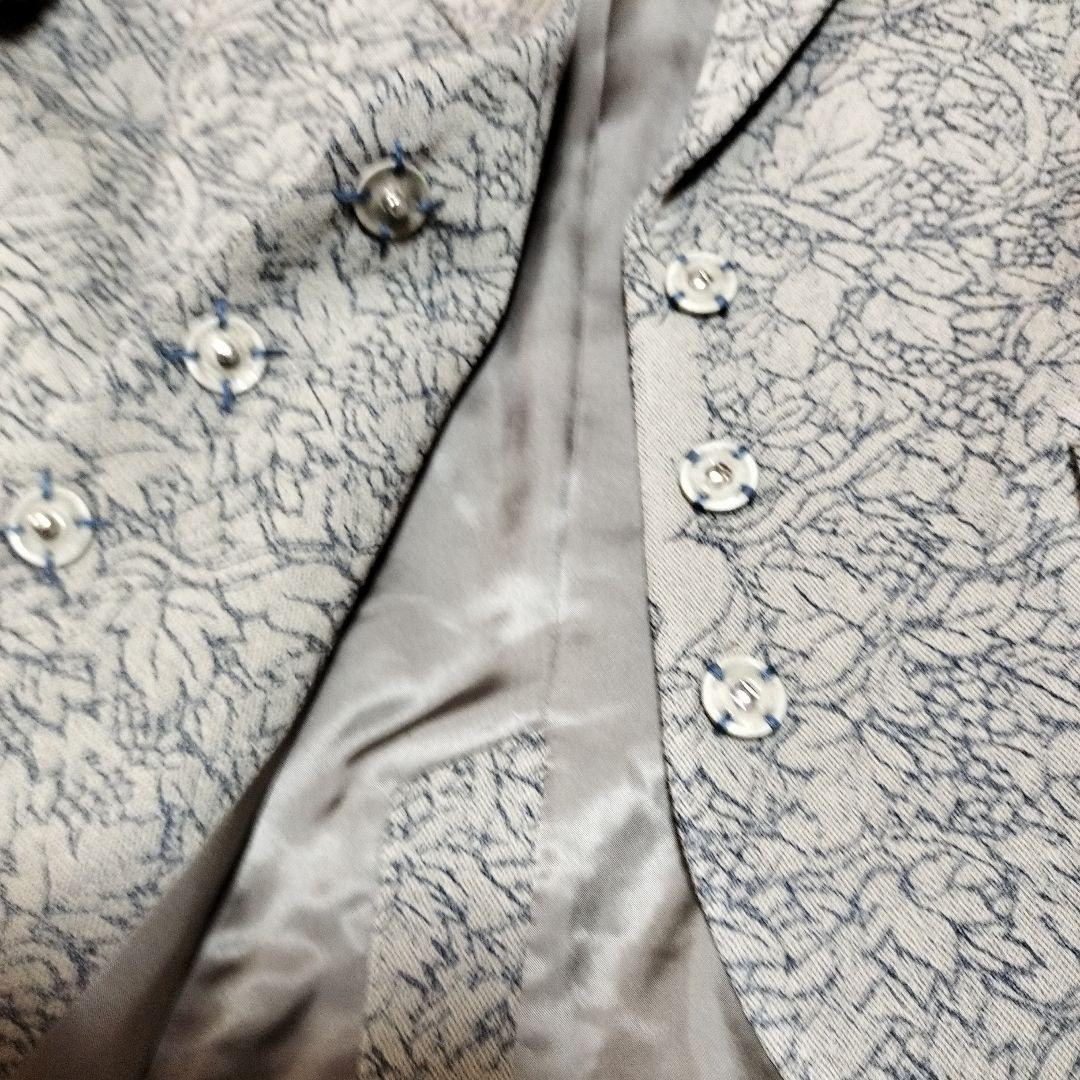 美品リゼッタ　キツネと葡萄リネンウールジャガード　ジャケット日本製