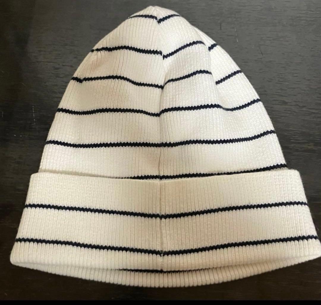 帽子 supreme striped beanie white