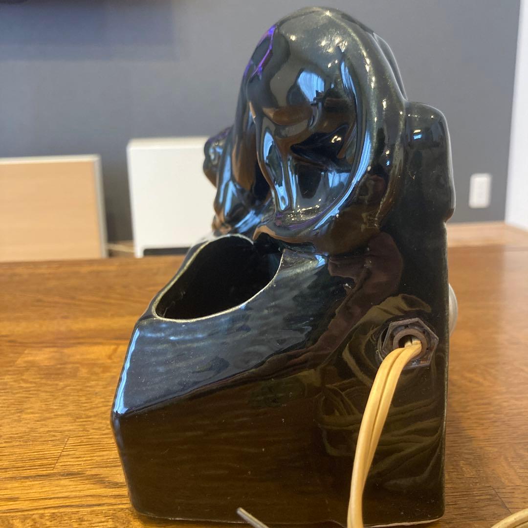 50年代 ビンテージ ブラックパンサー ランプ　陶器