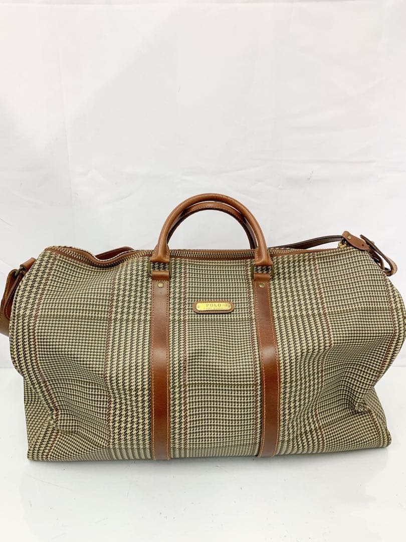 6SDM29 POLO チェック柄 ボストンバッグ