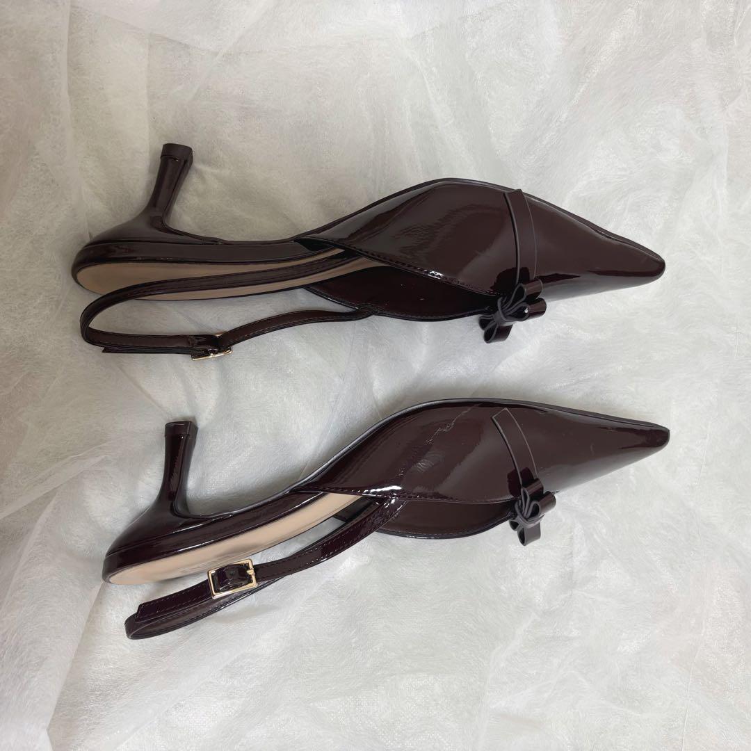 SNIDEL スナイデル リボンパンプス