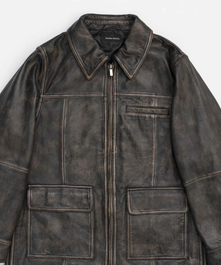 【美品】MAISON SPECIALレザー ジャケット