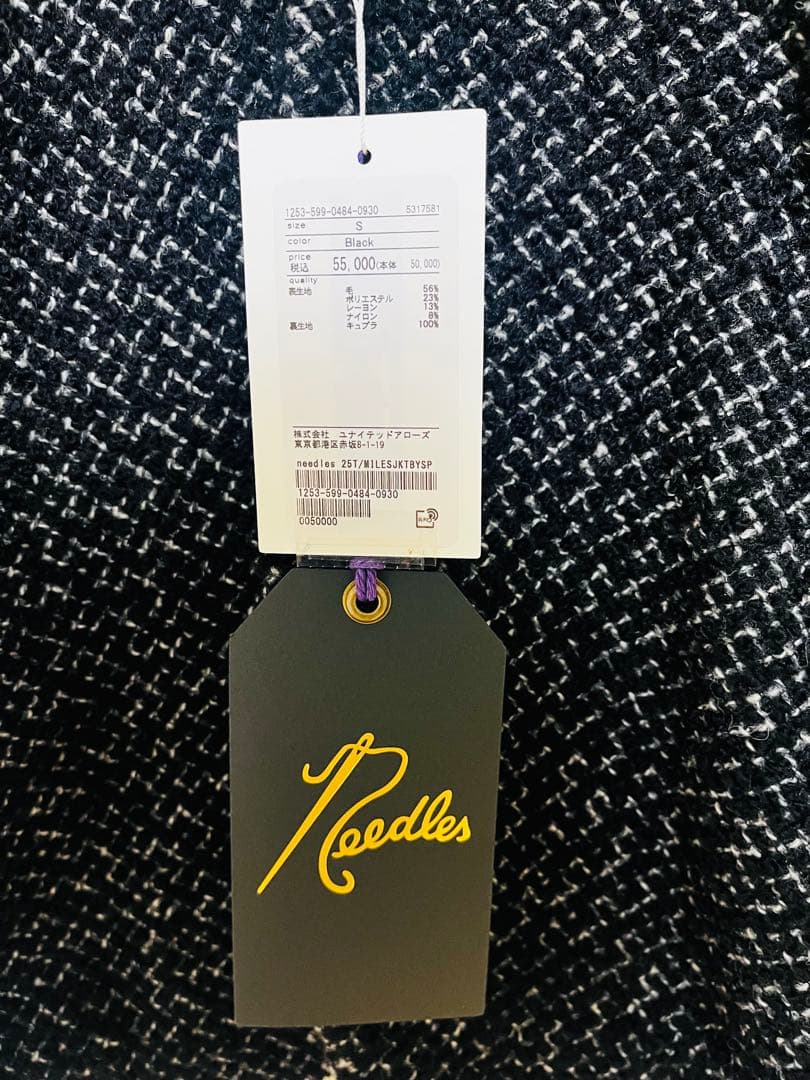 新品・未使用 【B&Y別注】＜NEEDLES＞ ツイード マイルスジャケット