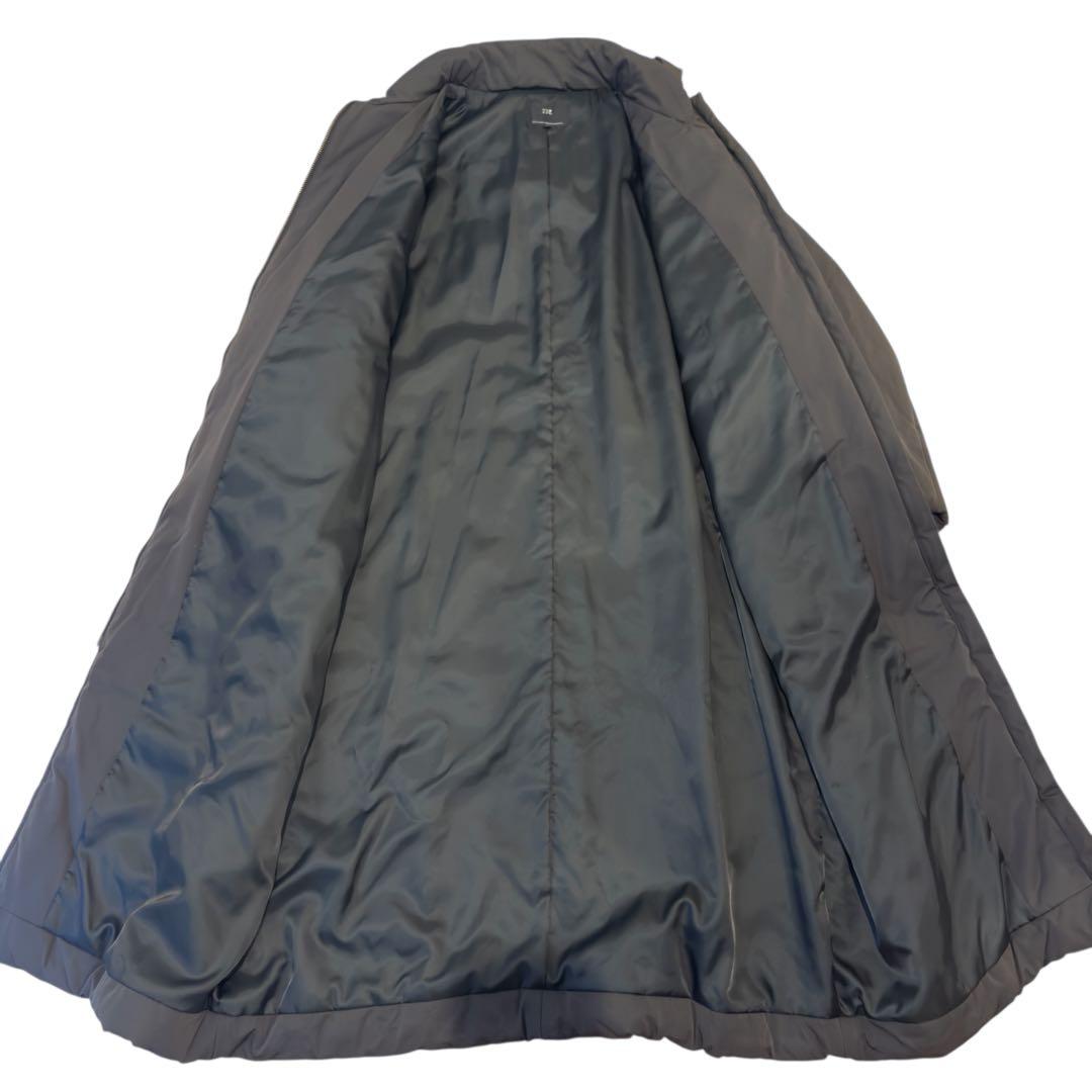 【美品】大きいサイズ 23区 中綿 ノンステッチ ロングアウター 48 ブラック