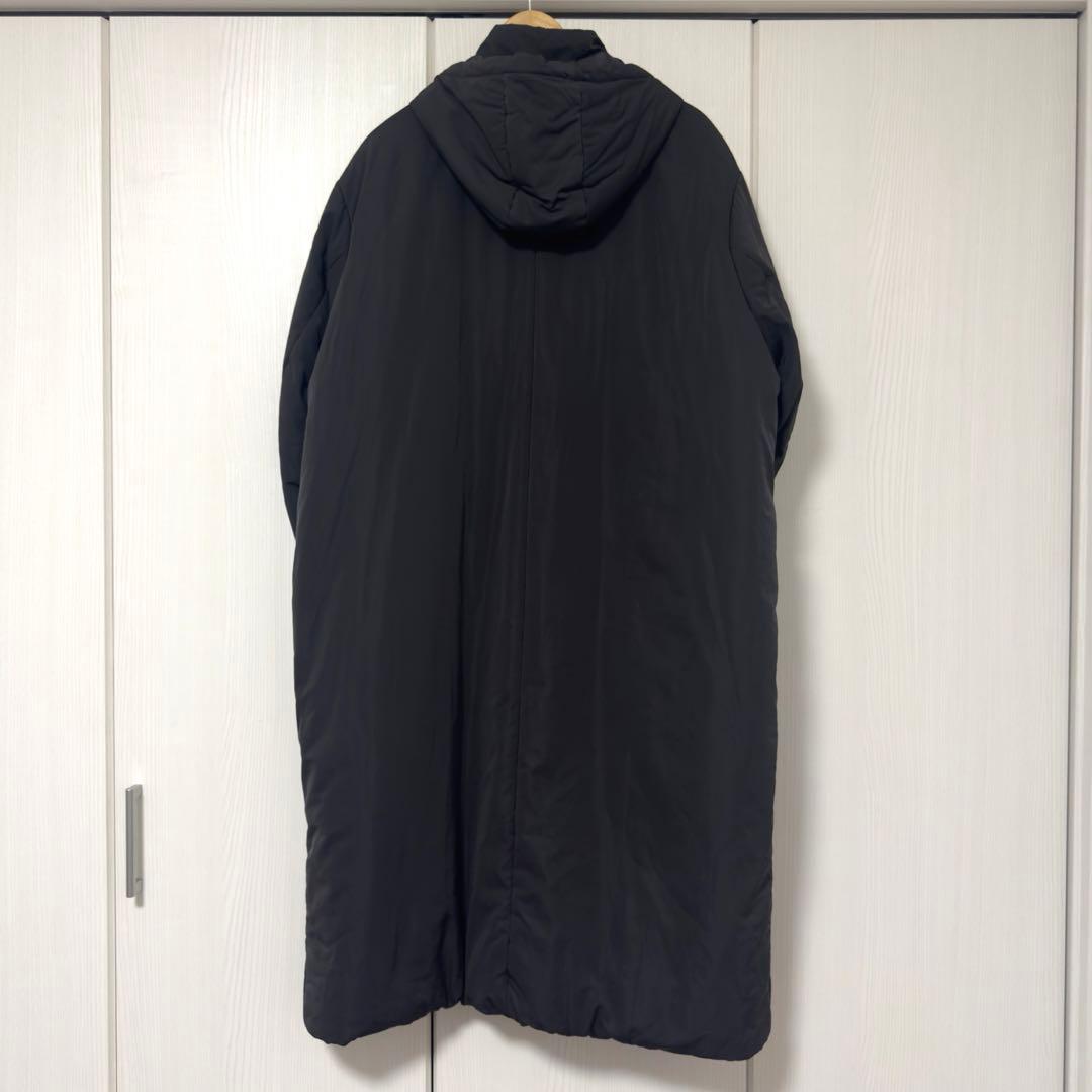【美品】大きいサイズ 23区 中綿 ノンステッチ ロングアウター 48 ブラック