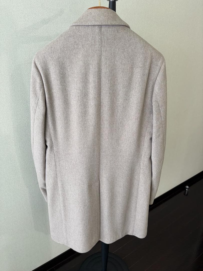 【美品】ラルディーニ／チェスターコート 48 グレージュ