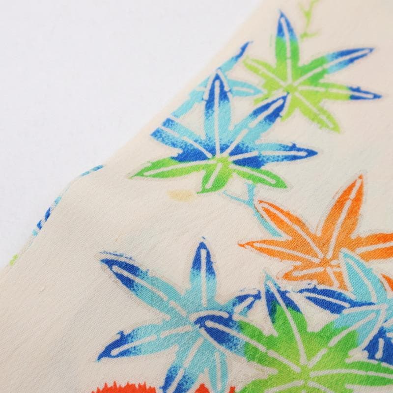 七五三＊女の子　着物単品 三歳 子供 花車模様 白地 正絹 お祝着＊8RS3