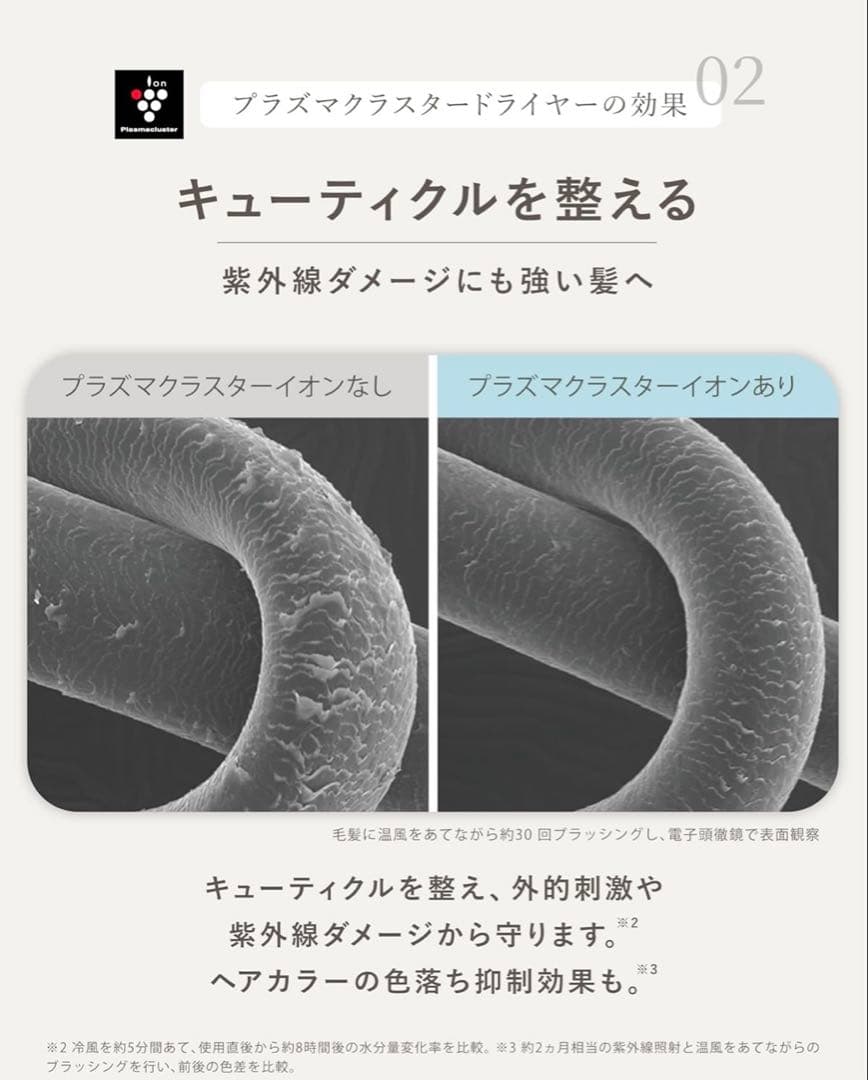 美品　SHARP ドライヤー IB-P801-W ルミナスホワイト