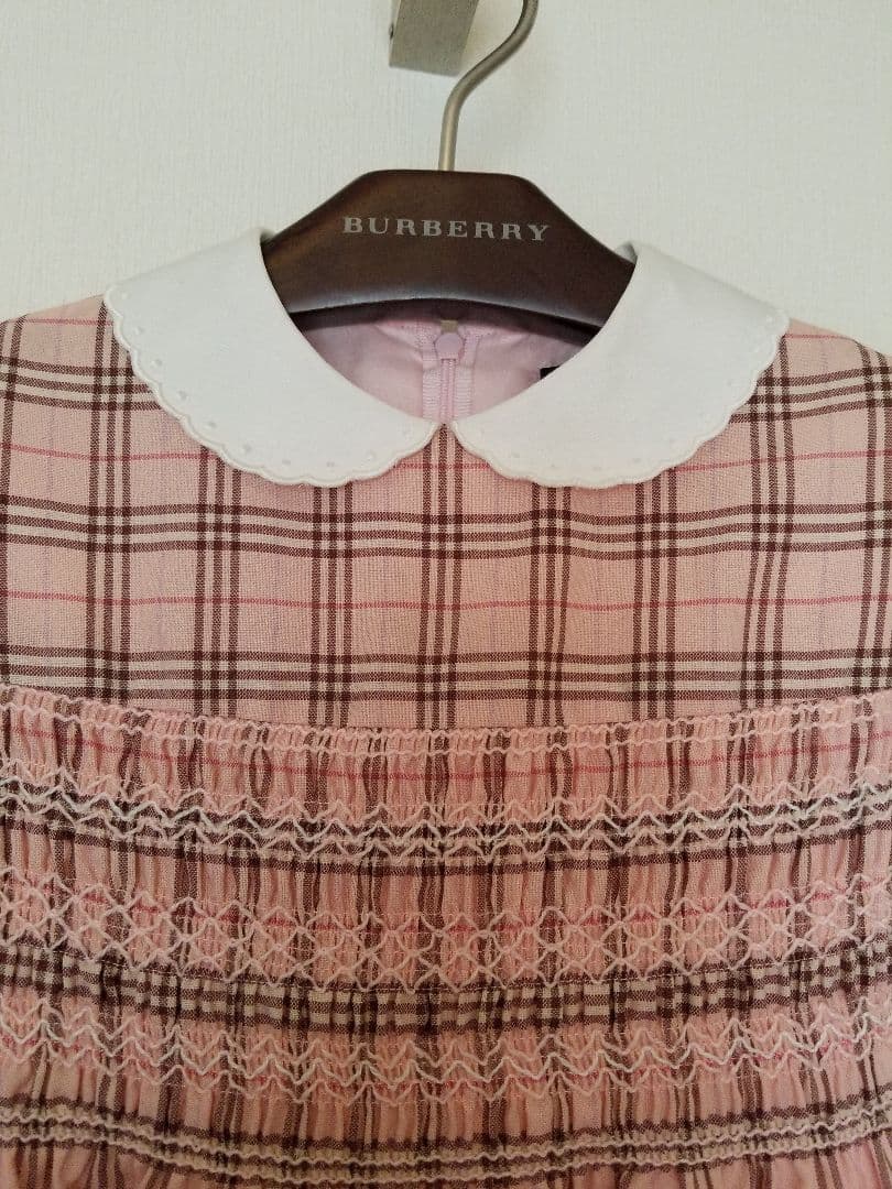 バーバリー人気フォーマル　ピンク　ノバチェック　ヴィンテージ　女の子