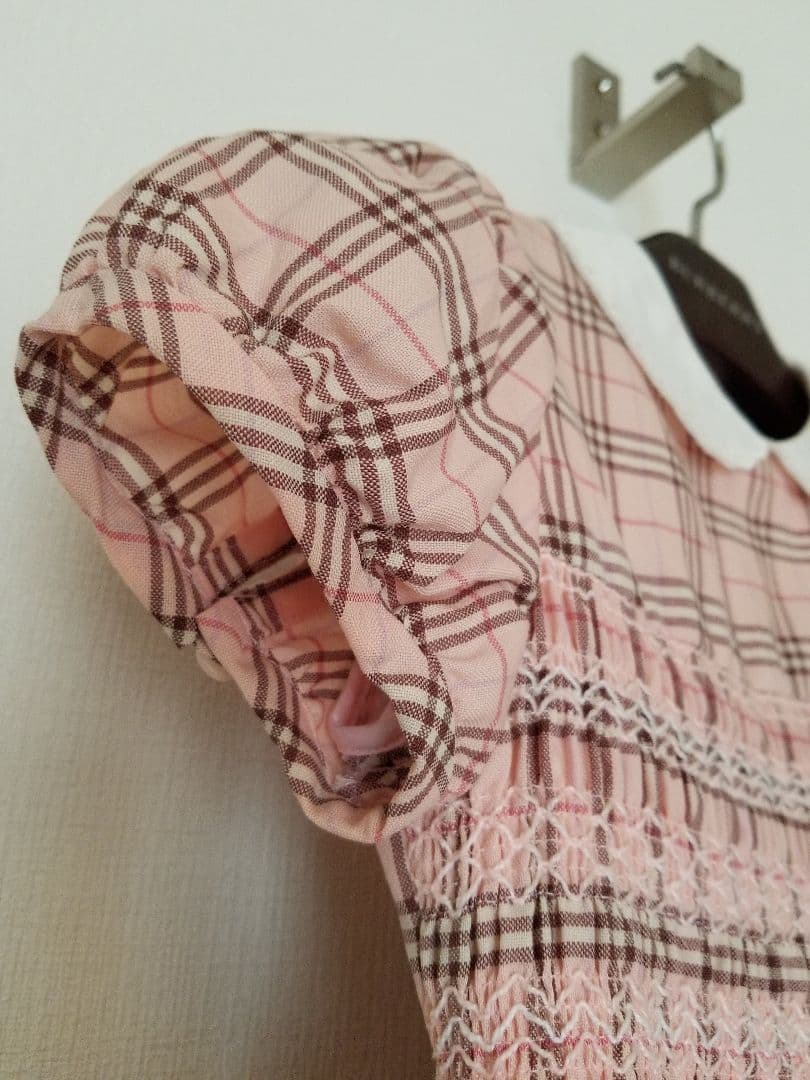 バーバリー人気フォーマル　ピンク　ノバチェック　ヴィンテージ　女の子