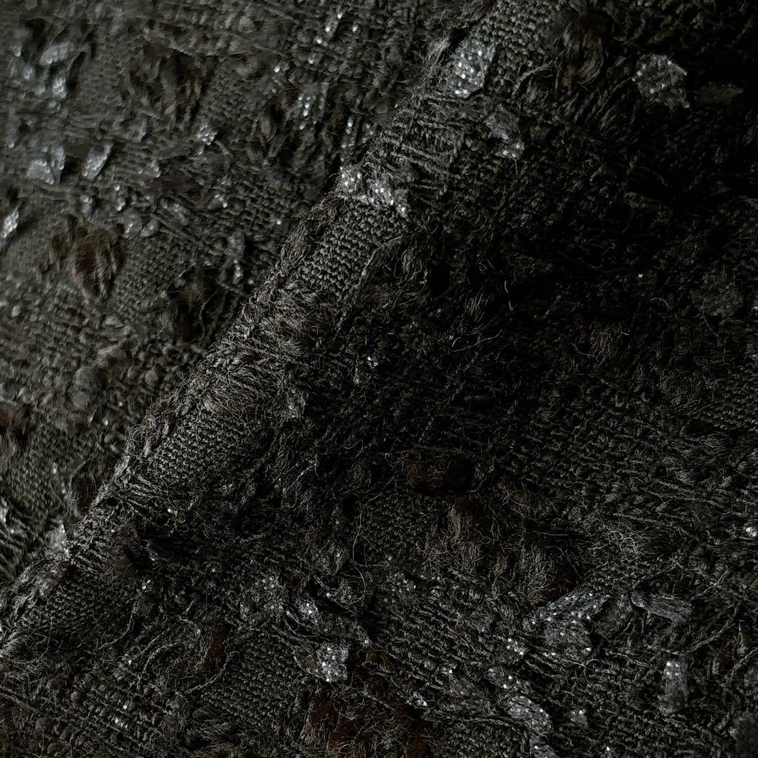 【993】アナイ　ミックスヤーンツイードミニ スカート　黒　36