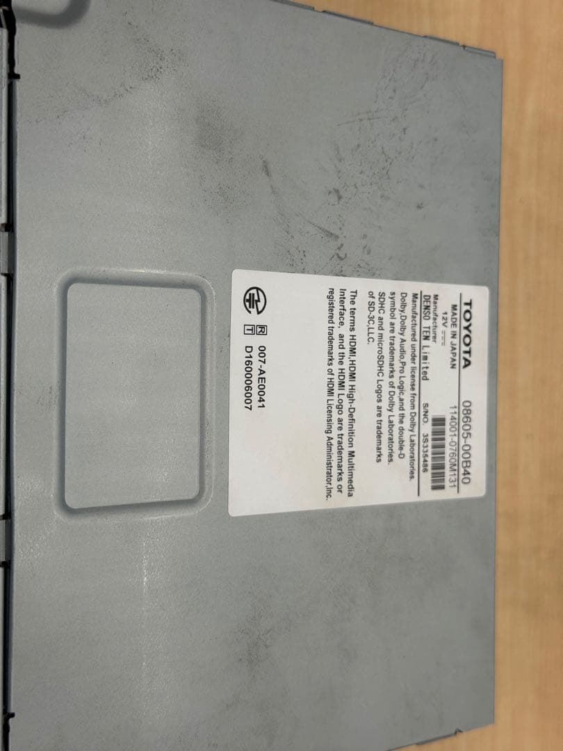 トヨタ 純正　メモリーナビNSZT-Y68T地図データ2020年チェックok