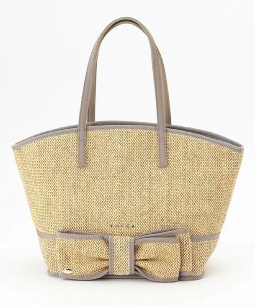トッカ　TOCCA ＴＩＥＤ　ＲＩＢＢＯＮ　ＢＡＳＫＥＴ　かごバッグ