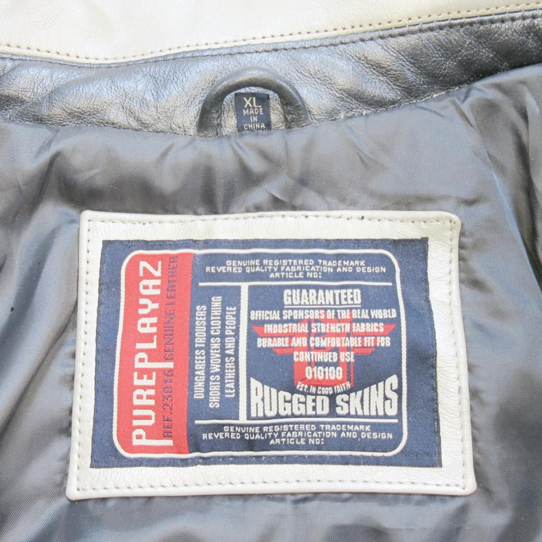 ✨VITAGE/超大きい✨PURE PLAYAZ メタリック オールレザー