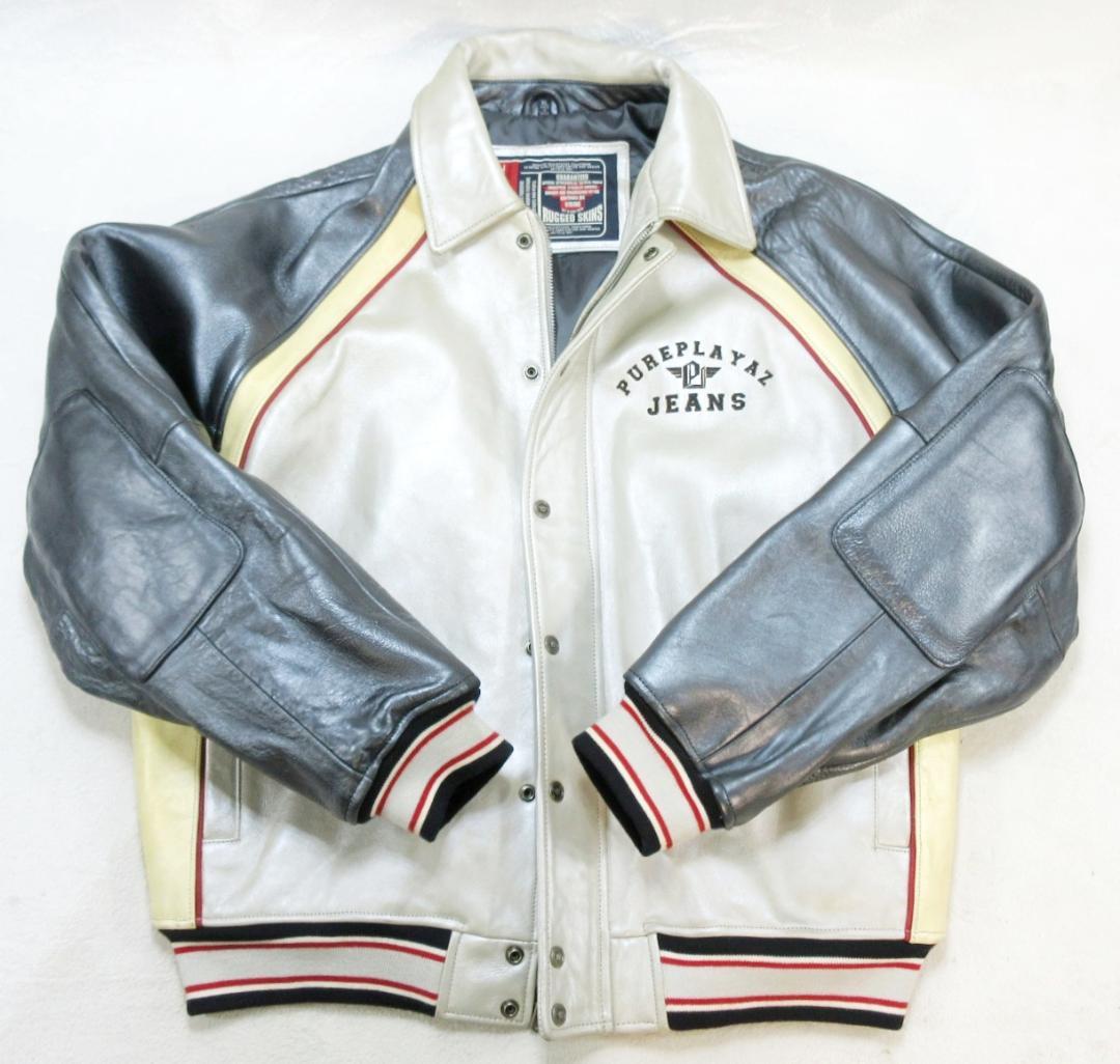 ✨VITAGE/超大きい✨PURE PLAYAZ メタリック オールレザー