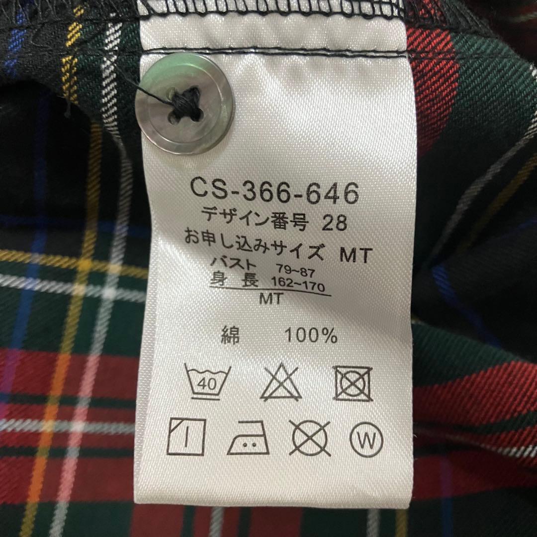 美品【サニークラウズ】ponさんのチェックワンピース タータンチェックMT