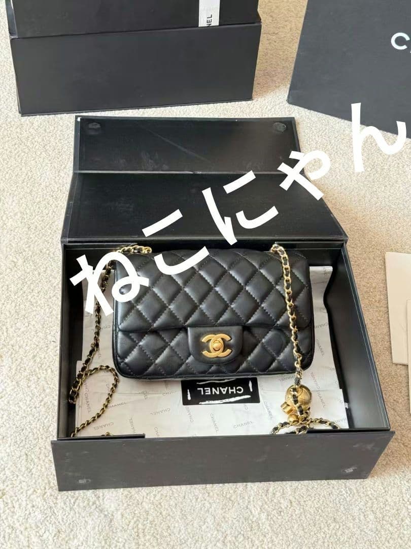 MAKE UP CHANEL ブラック キルティング バッグ ショルダーバッグ