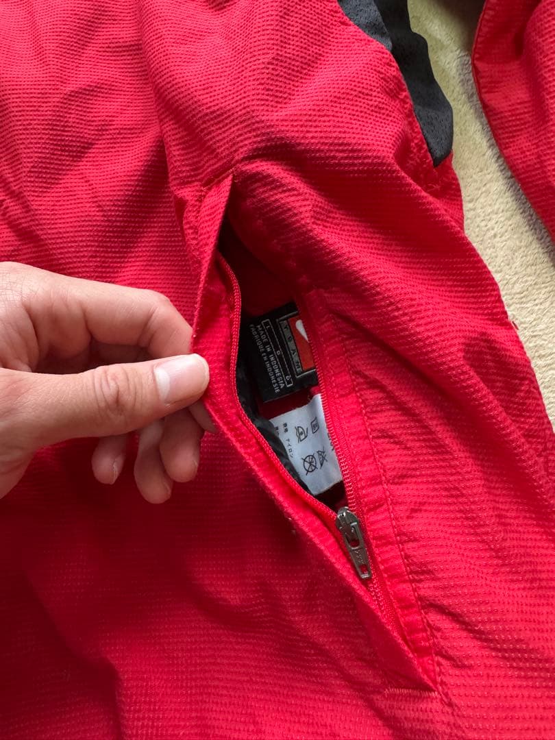 NIKE 90s ベルギー代表　ハーフジップ　ナイロンジャケット　リバーシブル