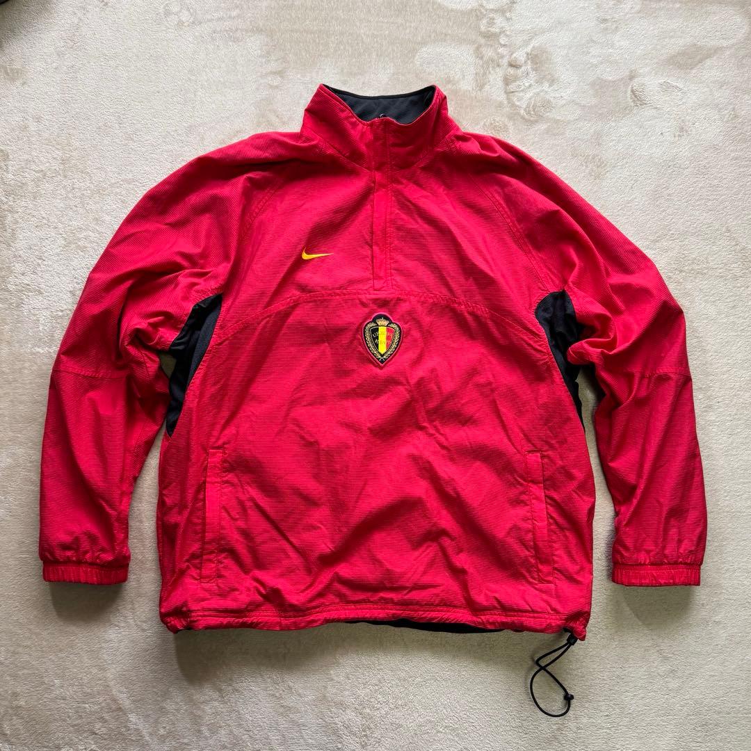NIKE 90s ベルギー代表　ハーフジップ　ナイロンジャケット　リバーシブル