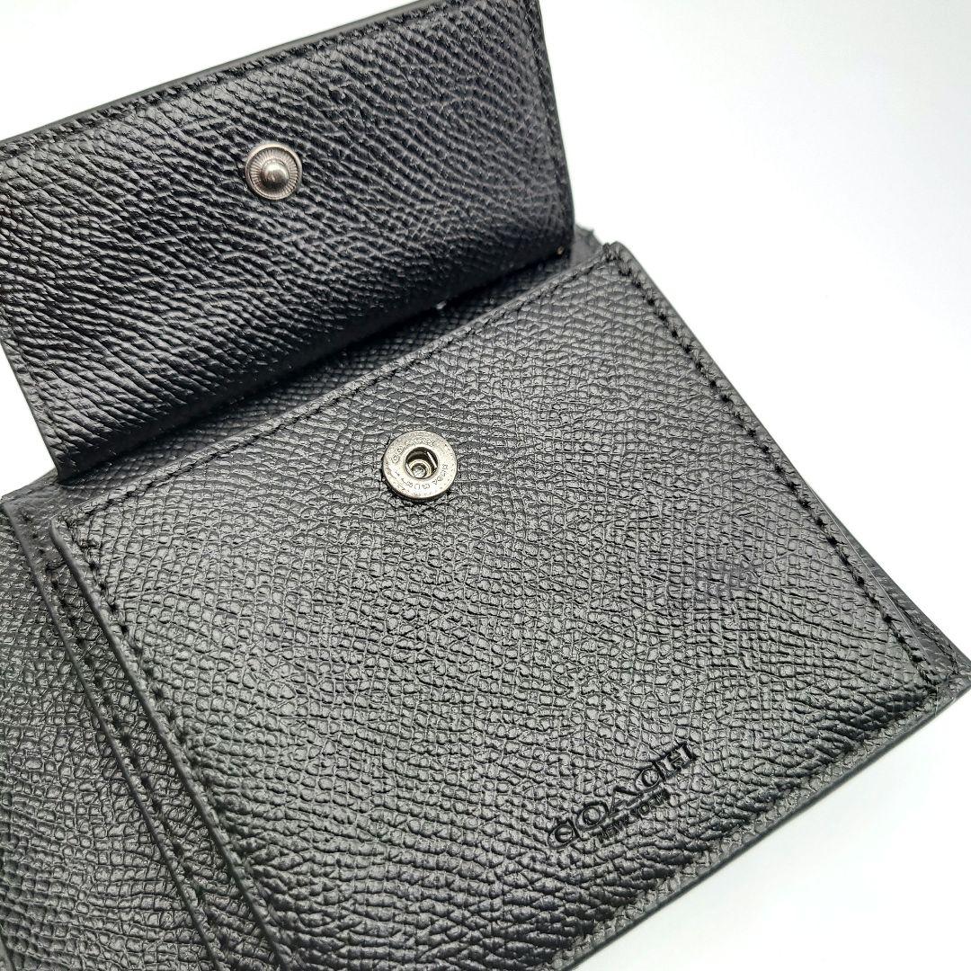 COACH 折り財布 新品 ブラック 限定品 お札入れ 小銭入れ