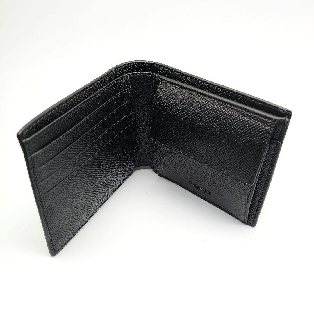 COACH 折り財布 新品 ブラック 限定品 お札入れ 小銭入れ