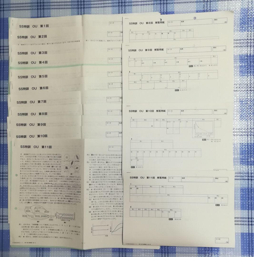 サピックス 6年 理科　OU桜蔭コース S S特訓