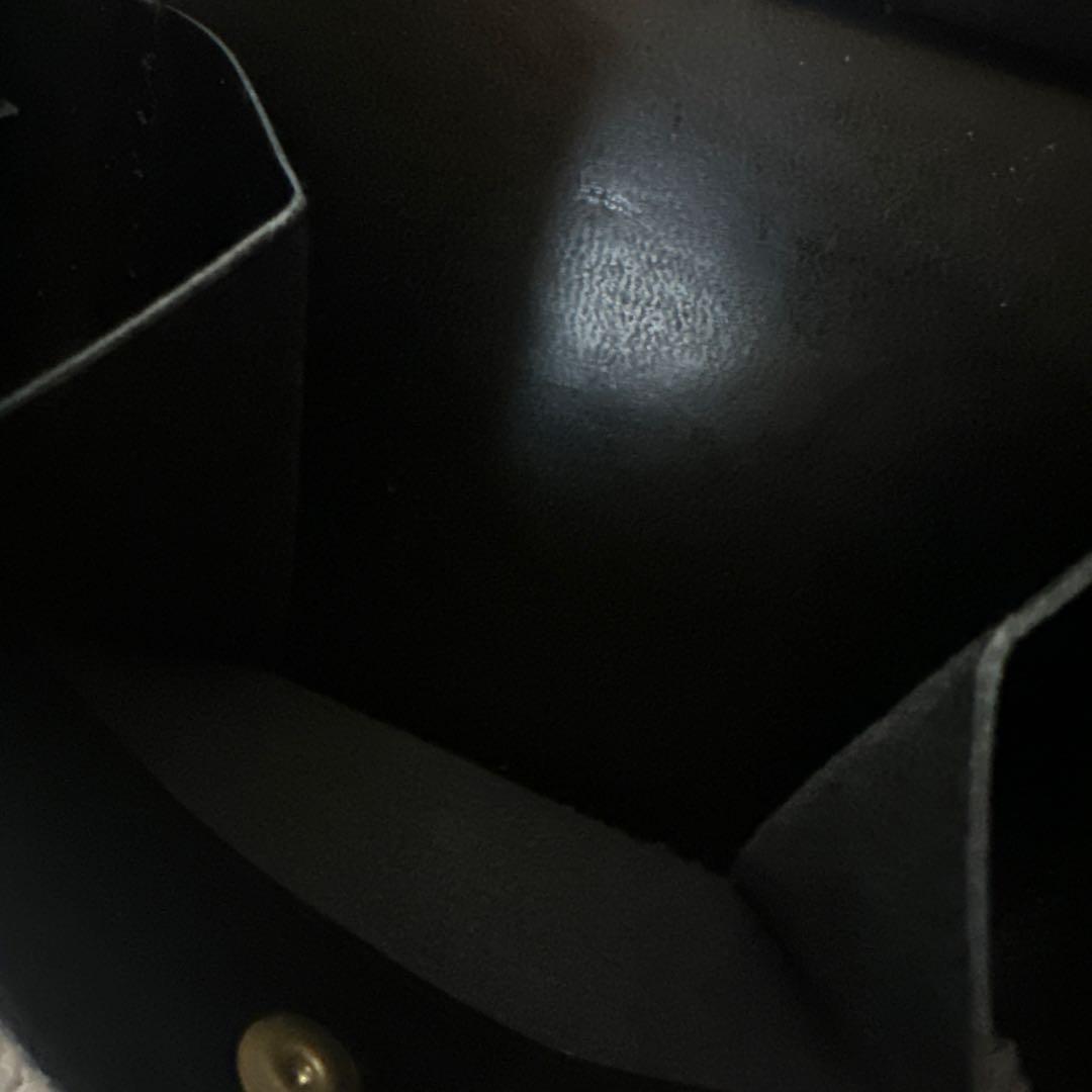 BROWN BROWN 二つ折り財布　ブラック レザー　新品 牛革