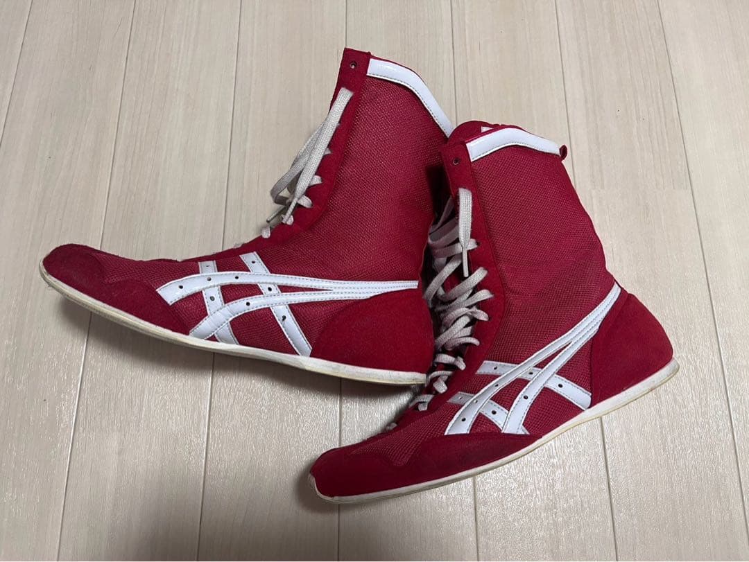 zero.bap様取り置きASICS ボクシングシューズ レッド ハイカット