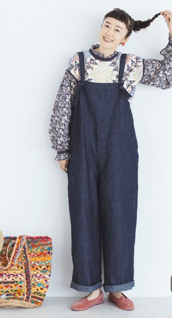滝口和代さん×ナチュラン&yarn マイフェイバリットデニムサロペットパンツ