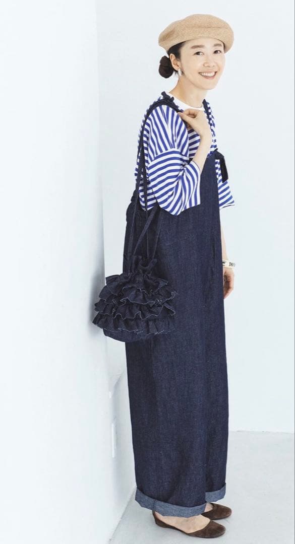 滝口和代さん×ナチュラン&yarn マイフェイバリットデニムサロペットパンツ